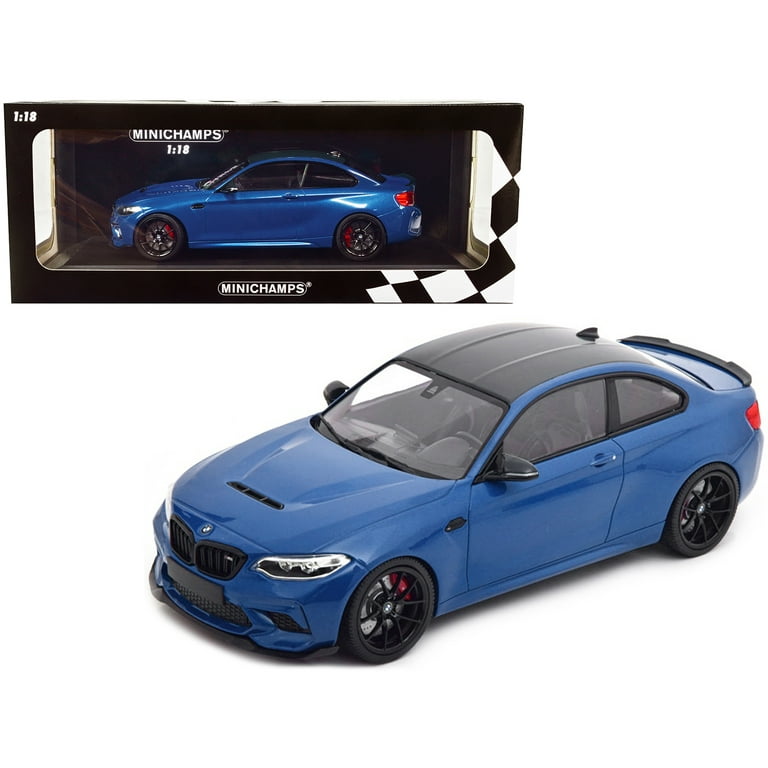 Diecast 2020 BMW M2 CS Blue Metallic with Carbon Top 1/18 Diecast 2020 BMW M2 CS Blue Metallic with Carbon Top 1/18