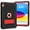 Black+Red, variant on SaniMore for iPad 10th Generation 10.9" 2022 Back Case with Hidden Kickstand Heavy Duty Protective Tri-layer Hybird Shockproof Rubber Case for iPad 10th Generation 10.9" 2022,Navy+Rose
