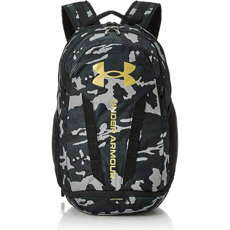 Under Armour UA Storm Adult Hustle 5.0 Backpack, Black and Gold 