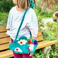 thumbnail image 3 of Global Groove GLG40007-01-900107 Handmade Felt Unicorn Shoulder Bag, 3 of 3