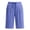 Blue#women summer shorts long, variant on aohooy Comfy Yoga Shorts for Women Long Knee Length Summer Stretchy Workout Shorts Elastic Waist Drawstring Pocket Lounge Shorts Blue,S