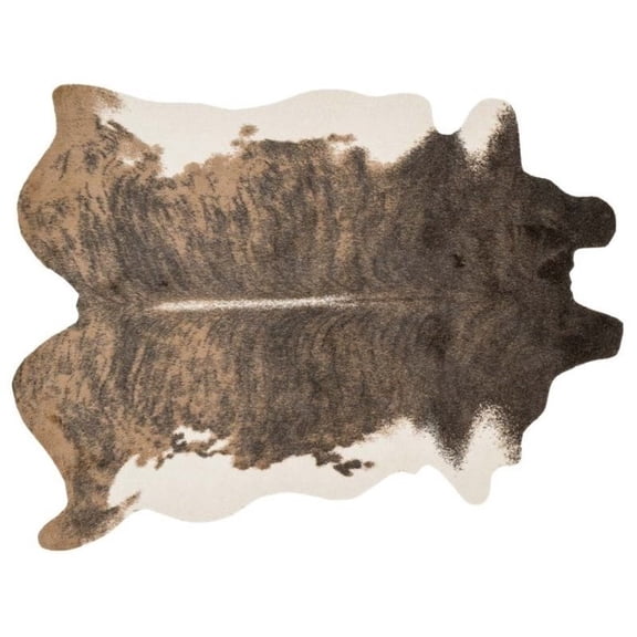 Loloi II Grand Canyon Faux Cowhide Brown / Beige Area Rug