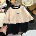 thumbnail image 2 of WUANDIXFA Girls Two Piece Pajama Set 0-8 Years Toddler Girls Kids Pajama Sets Snug fit Long Sleeve Sleepwear Pjs 2pcs Jammies,Beige,12-18 Months, 2 of 4