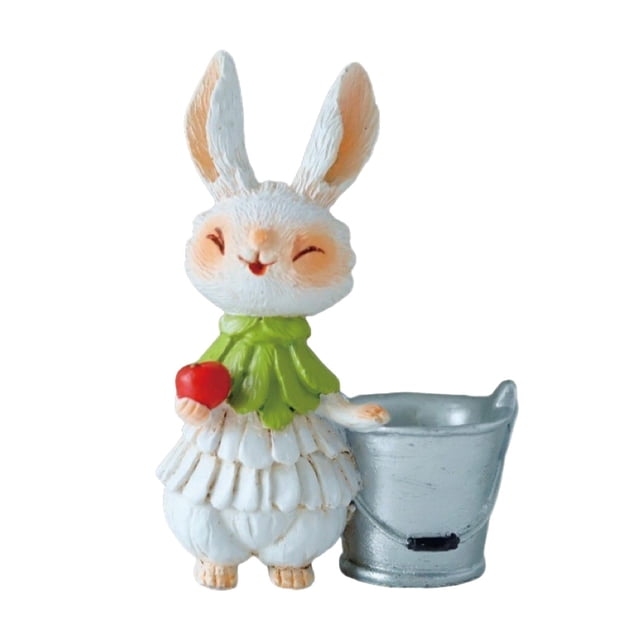 Desktop Ornament And Sunscreen Rabbit Flower Pot Companion Across All Seasons For Spring Summer Autumn Winter