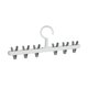 thumbnail image 5 of Advancent Colgador de calcetines, estante de secado de ropa giratorio de 360 ​​grados, almacenamiento de armario al aire libre, organizador Blanco Gris 2piezas, 5 of 6