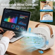 Portable AC for Car, 25W Rechargeable Portable Air Conditioners, Mini AC Unit 2 Cool Air Spray, Personal Cooling Fan with 2 Speeds, Small Room Air Conditioners for Bedroom, Office, Outdoor