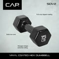 thumbnail image 5 of CAP Barbell Vinyl Coated Dumbbells, 6 Pound Pair, 5 of 6