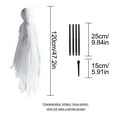 thumbnail image 3 of Halloween Decorations Outdoor, 4FT Set of 3 Witches Holding Hands, Lighted Halloween Ghost Garden Stake, Glowing Head Witch Decorations for Home Outside Yard Lawn Garden Decor, 3 of 5
