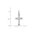 thumbnail image 4 of 14k White Gold Filigree Cross Pendant for Women, Christian Catholic Necklace Charm, Religious Symbol of Faith, Elegant Spiritual Jewelry for Daily or Special Occasion Wear, 4 of 6