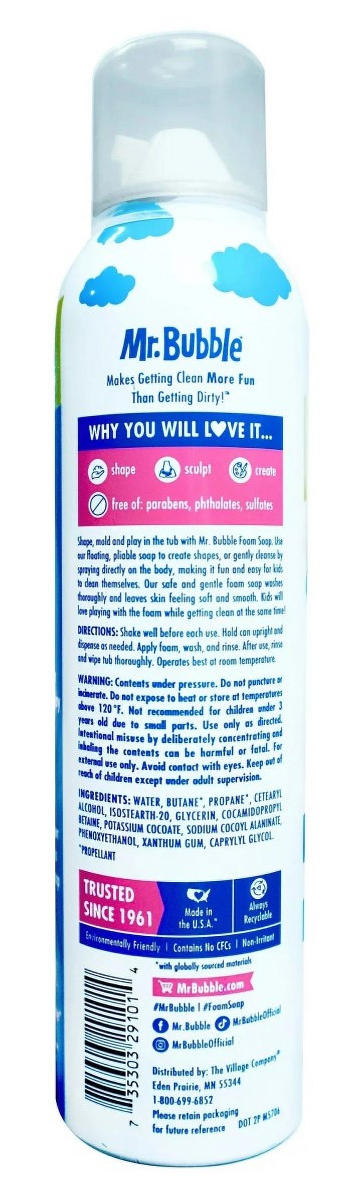 Mr Bubble Foam Soap Extra Gentle 8oz (Pack of 3)