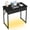 Black, variant on Pinmoco 32" Small Computer Desk with RGB LED Lights & 2 Fabric Drawers, Modern Dorm Study Desk for Small Spaces, White