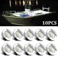 thumbnail image 2 of 10 Uds DC 12V-24V barco marino redondo LED cubierta de cabina luz de cortesía luces de popa, 2 of 9