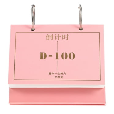 100 Day Tear-Off Countdown Calendar (Paperback)(Large Print) - Walmart.com