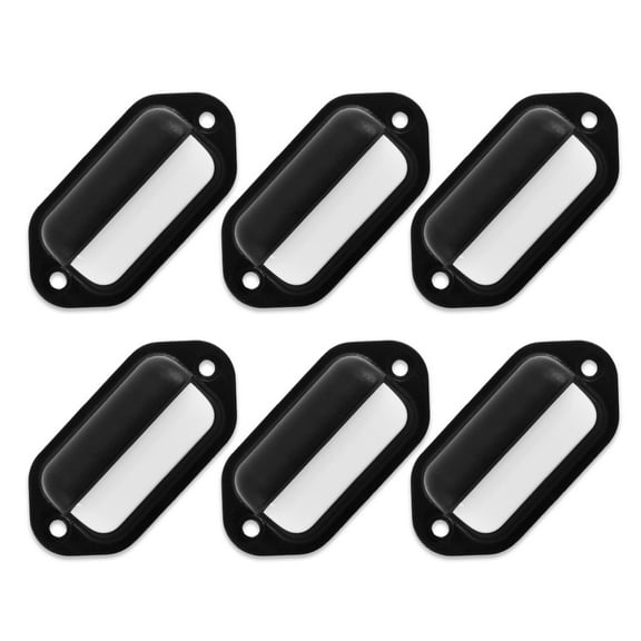 Dream Lighting 2.6" LED Courtesy Light, 12V, IP68 Waterproof, Warm White,BlackShell,6-Pack,for Boat Marine, RV, Stair Step, Trailer, Deck