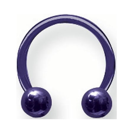 Solid Titanium Circ BB 14G (1.6mm) 3/8 (10mm) Dia w 4mm Balls Dream Blu