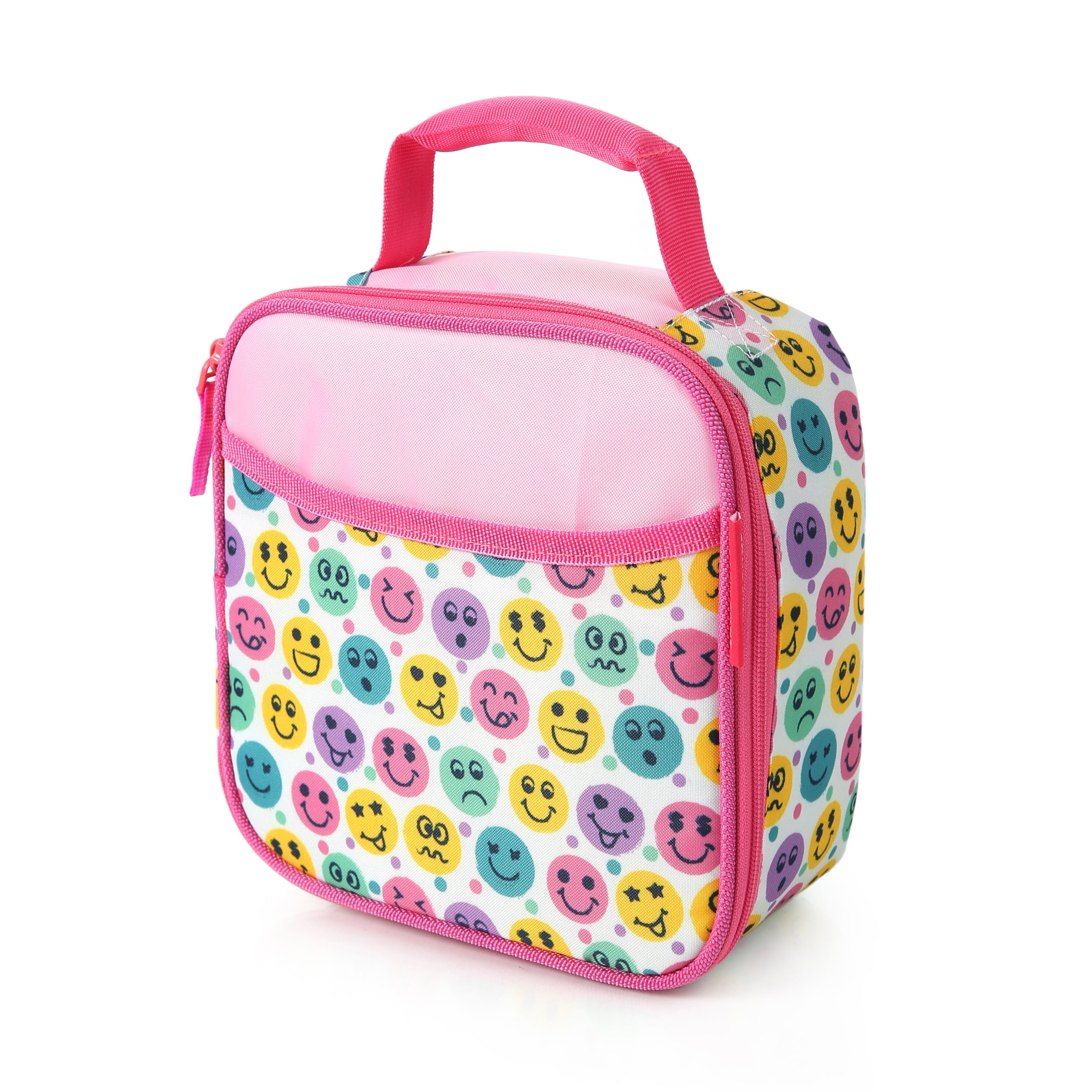 kids insulated lunch box - cute pink rainbow – yookeehome