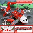 thumbnail image 2 of EIMELI Alloy Car Engineering Parking Lot Rail Passenger Aircraft Storage Set, 2 of 3