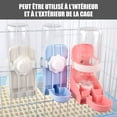 thumbnail image 5 of （Blue）Water Dispenser for Small Animals, 500ml Large Capacity Automatic Rabbit Water Dispenser Hanging Drinker, for Hamster, Guinea Pig, Rabbit, Rat, Chinchilla, Ferret, Gerbil, 5 of 5