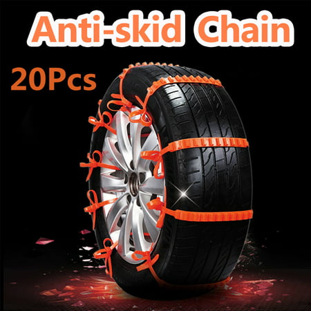 20 x Car SUV Tire Tyre Anti-Skid Chain Anti-Slip Tie Belt Safety For Winter Snow Rain Day Mud Wheel Tyre Tire Ties Cable