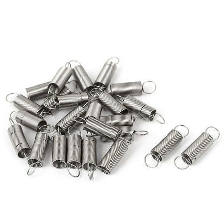 

Unique Bargains 0.5mmx6x25mm Stainless Steel Dual Hook Small Tension Spring 24pcs