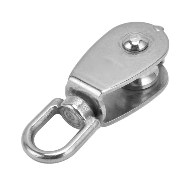Poulie Pivotante Double, Rotation à 360 Degrés, Roue de Remorquage en Fil Métallique Robuste pour Extérieur et Intérieur M15,M20,M25,M32,M50