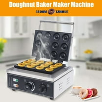 12 Grid Donut Machine Commercial/Domestic Non-Stick Pan Electric Donut Bread Making Machine Commercial Donut Machine Doughnut Baker Mini Donut Maker Machine 5cm