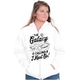 thumbnail image 3 of Outer Space Galaxy Adventure Cool UFO Unisex Fleece Graphic Zip Up Hoodie Brisco Brands 5X, 3 of 5
