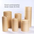 thumbnail image 1 of Langgg Storage Canister Leak-proof Tea Kraft Paper Container Moisture-proof Bottle Presents Packaging Case Sealing Lentils Cookies 5 8.3x24cm, 1 of 9