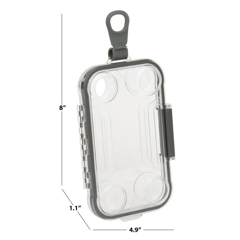 Outdoor Products Smartphone Watertight Case Latch Closure, Cell Phone Box,  Clear, Apple Samsung, 
