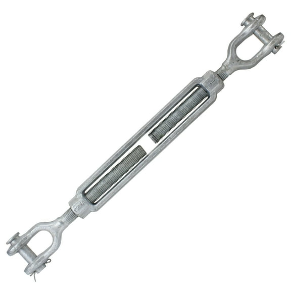 Galvanized Turnbuckle - Import - Jaw & Jaw - 1" x 12