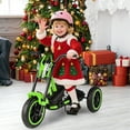 thumbnail image 4 of Gymax Kids Tricycle w/Foot Pedals Forward/Backward Steering Handlebars Aged 3+ Green, 4 of 10