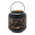 thumbnail image 2 of Country Living Black Metal Leaf Lantern with Gold Inside - 17cm Tall, 2 of 4