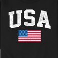 thumbnail image 3 of Instant Message - USA Flag - Men's Crew Neck Fleece Pullover, 3 of 6