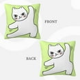thumbnail image 3 of ZICANCN Cute Fun Kitten Decorative Throw Pillow Covers, Bed Couch Sofa Decorative Knit Pillow Covers for Living Room Farmhouse 12"x12", 3 of 8