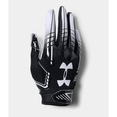 Under Armour Pee Wee UA F6 Boys Football Gloves 1304696-001 Black/White OSFA