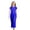 Blue, variant on Toddler Girls Dresses Short Sleeve Solid Color Loose Casual Long Maxi Pockets Dress