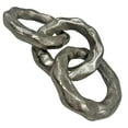 thumbnail image 2 of Bergamo Art 7 Inch Decorative Handmade Aluminum Modern Chain Sculpture in Nickel, 2 of 4