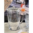 thumbnail image 4 of 2.75 Quarts Designer Oval Halo Clear Acrylic Pitcher with Lid, Crystal Clear Break Resistant Premium Acrylic Pitcher for All Purpose BPA Free, 4 of 4
