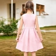 thumbnail image 5 of Rggeeun Girls Casual Sleeveless Dress With Pockets Playful And Comfortable Summer Dresses Toddlers Kids Holiday O-Neck Sundress, 5 of 7