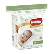 Kimberly-Clark  Baby Wipes with Aloe Unscented Huggies Natural Care, Pack of 184 - 3 Packs per Case