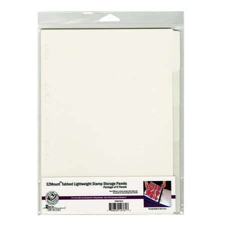 EZMount Tabbed Lightweight Stamp Storage Panels 5/Pkg-8.25"X11.75
