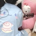 thumbnail image 3 of Sanrio-Camiseta de manga corta Y2k para mujer, ropa de dibujos animados Cinnamoroll de gran tamaño, camisetas de Anime informales sueltas, Tops de calle, 3 of 4