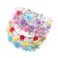 thumbnail image 2 of 6pcs Women Handmade Wreath Headband 10LEDs Light Simulation Rose Floral Decoration Glowing Hair Loop Wreath Headband Wedding Bridal Hair Accessories for Ladies (Random Color), 2 of 8