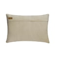 thumbnail image 3 of The HomeCentric Ivory & Gold Pack of 2, 12"x16" (30x40 cm) Lumbar Pillow Cover, Silk Patchwork, Marble, Faux Leather Textured Oblong Pillow, Abstract Pattern Modern Style - Calacutta Gold, 3 of 3