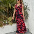 thumbnail image 3 of Animal Print Patterns Sleeveless Dress Woman Fashion Long Dresses Women's Summer Suit Dress 2025, 3 of 7