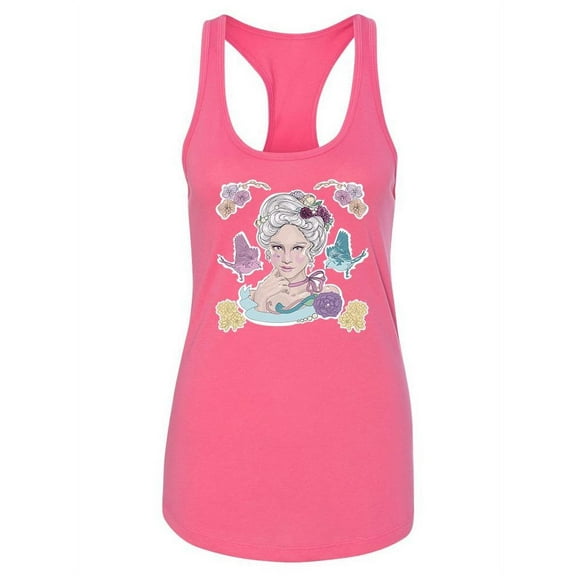 Beautiful Baroque Girl Racerback Tank Women -Image by Shutterstock, Female XX-Large
