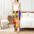 thumbnail image 2 of Fotbe Colorful Plastic Blocks Pattern Women's Pajama Pants,Sleepwear Pants,Pj Bottoms Drawstring And Pockets-Large, 2 of 7