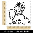 thumbnail image 2 of Enchanting Mythical Creature Griffin Self-Inking Rubber Stamp Ink Stamper - Black Ink - Large 1-1/2 Inch, 2 of 7