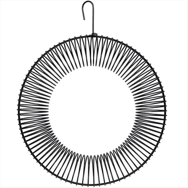 Comedero para Pájaros con Forma Maní 16pulgadas,Resistente Al Óxido y Agua,Acero Sólido,Duradero,Comedero para Pájaros Silvestres con Forma Maní Entero y Gancho para Colgar