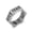 Gray, variant on Men Women Viking Ring Stainless Steel Hexagon Norse Raven Runes Band Size 7-13-Gold-9
